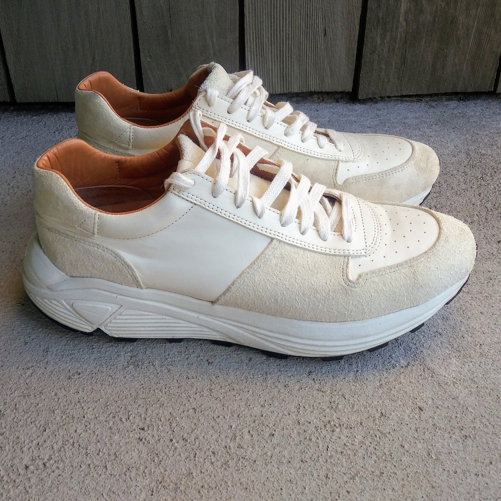 Mens RARE White Horsehide Viberg Sneakers Sz 9 Sold Out Everywhere - Picture 3 of 7